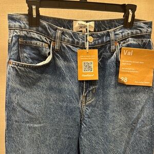 Reformation Val 90s Mid Rise Straight Jeans